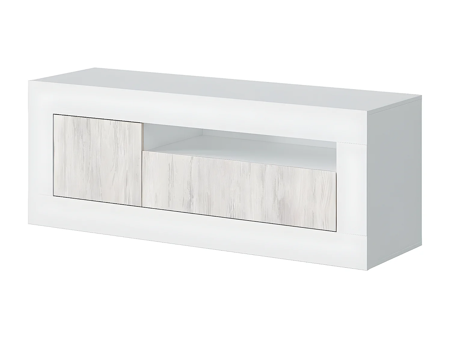 Meuble TV design 3 portes Baltik - L139 cm