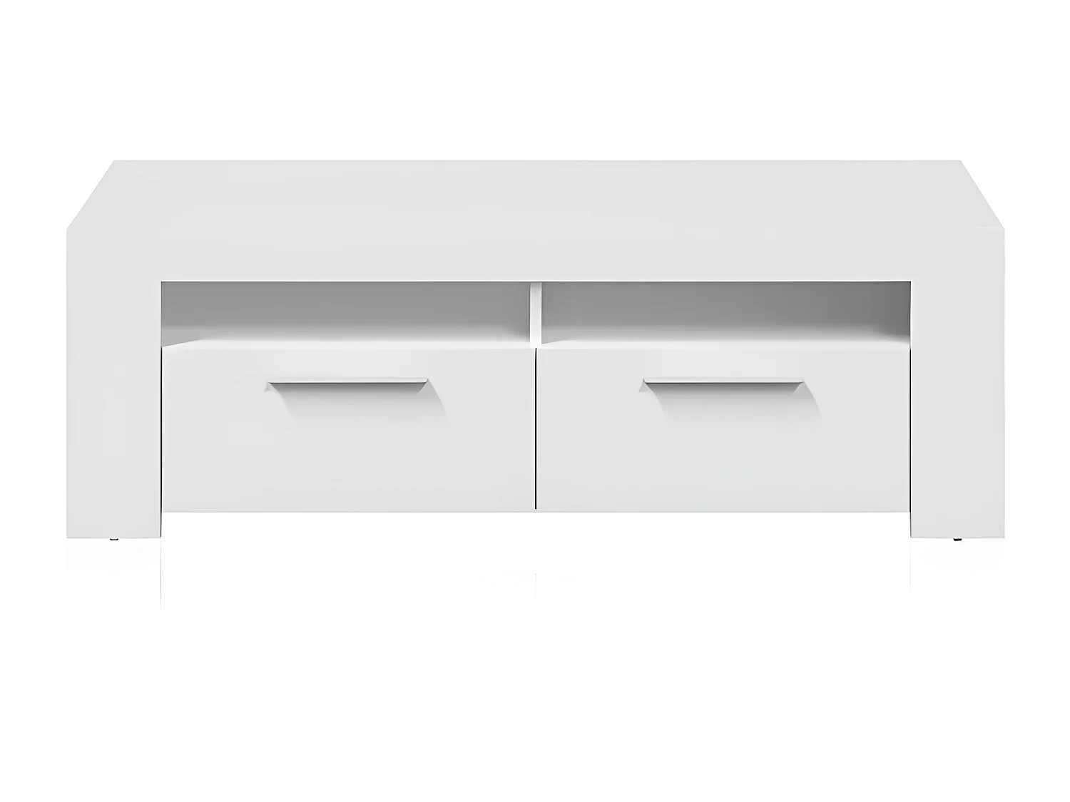Mueble de TV con 2 puertas y 2 compartimentos de almacenamiento Ambit - L120 cm