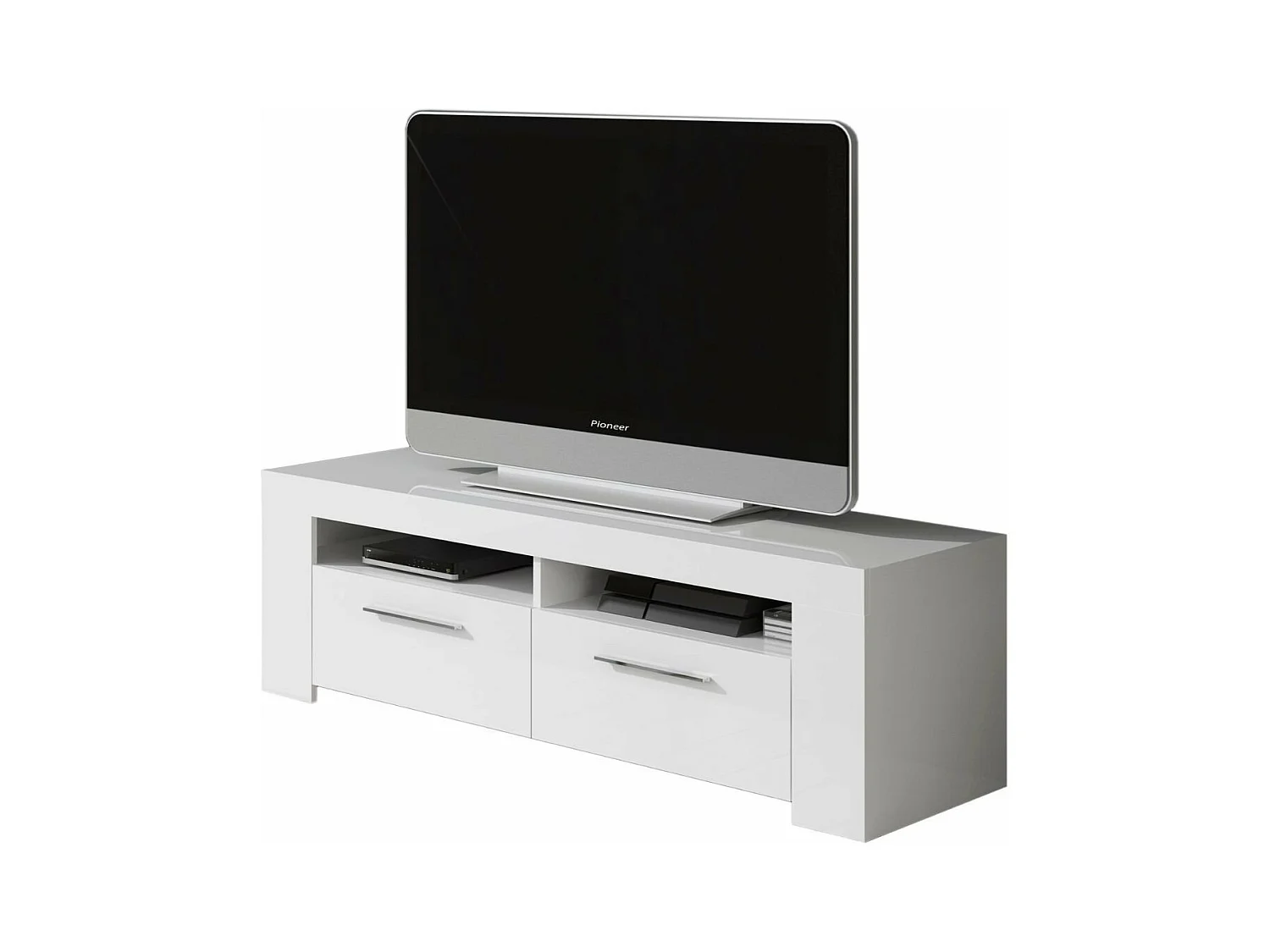 Mobile TV con 2 porte e 2 nicchie di stoccaggio Ambit - L120 cm