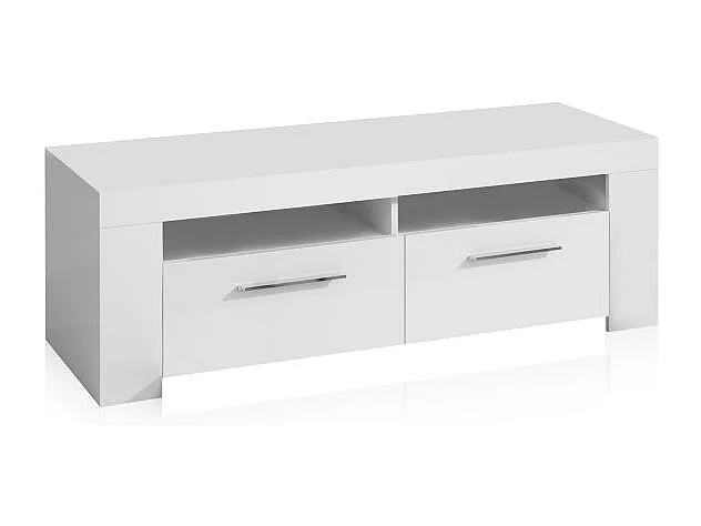 Szafka RTV Urban 2 drzwi + 2 półki Biały 120 cm - Nowoczesny Design