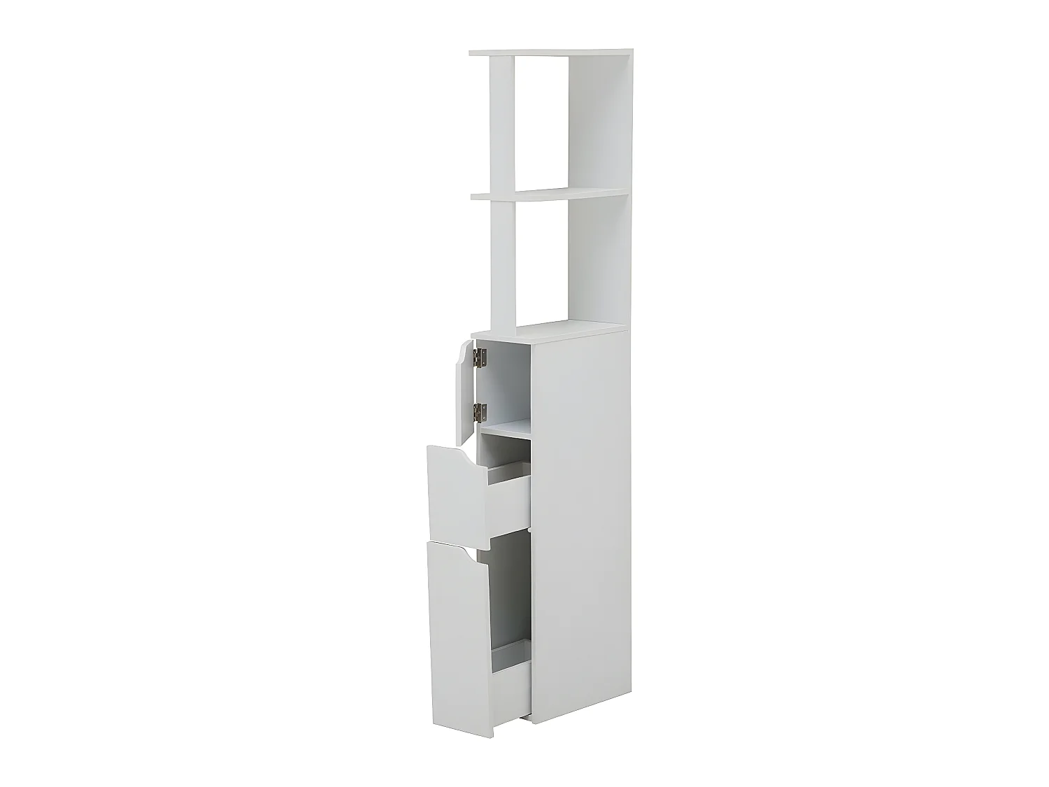 Meuble rangement gain de place toilette