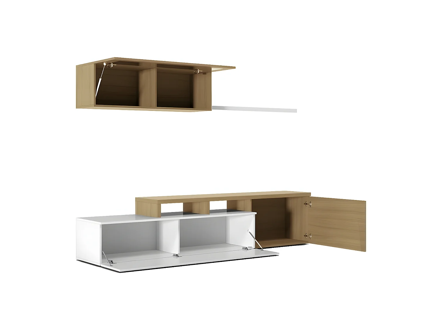 Mobiliário de sala de jantar Nexus Blanco - Roble Canadian