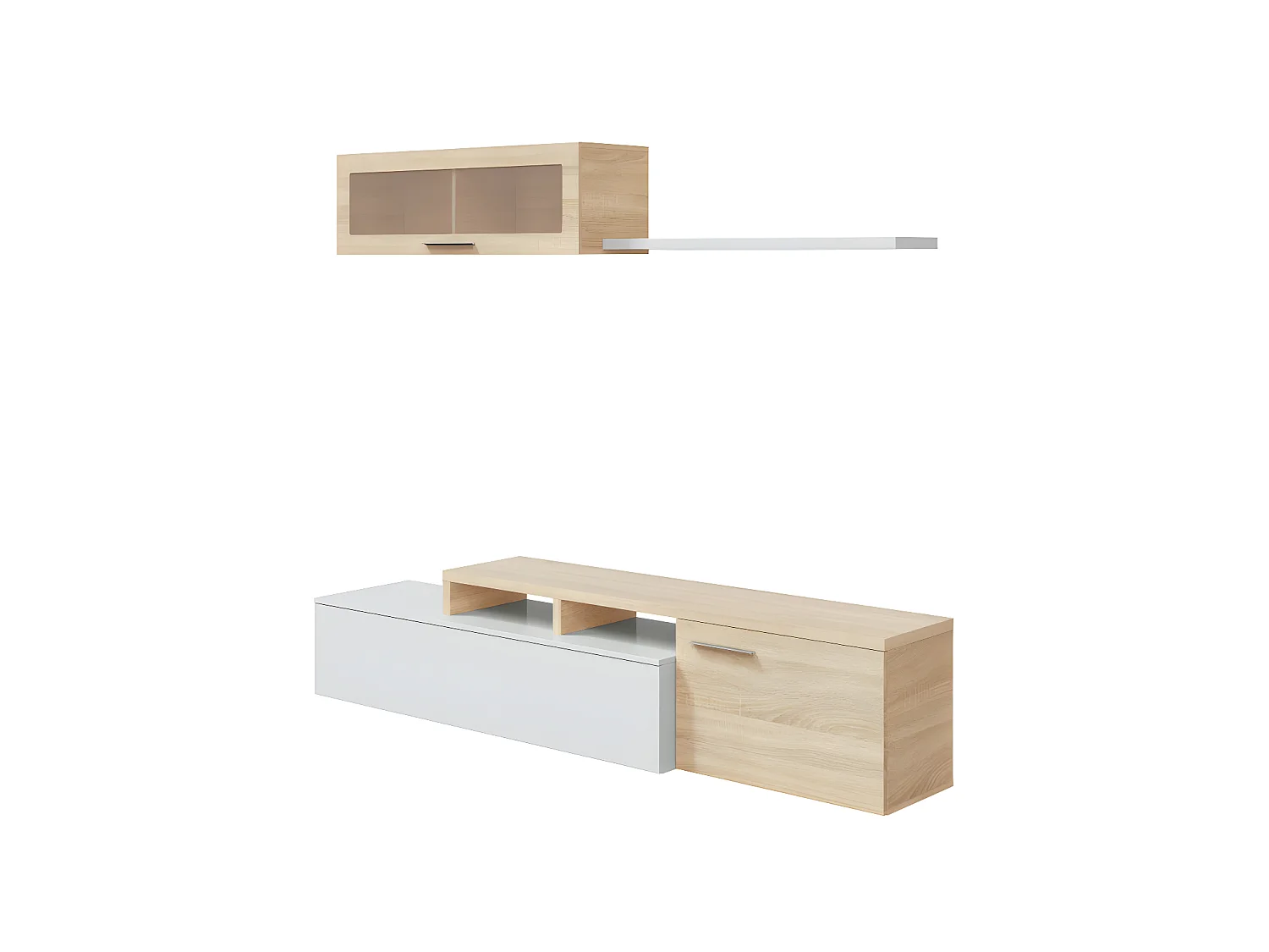 Mobiliário de sala de jantar Nexus Blanco - Roble Canadian