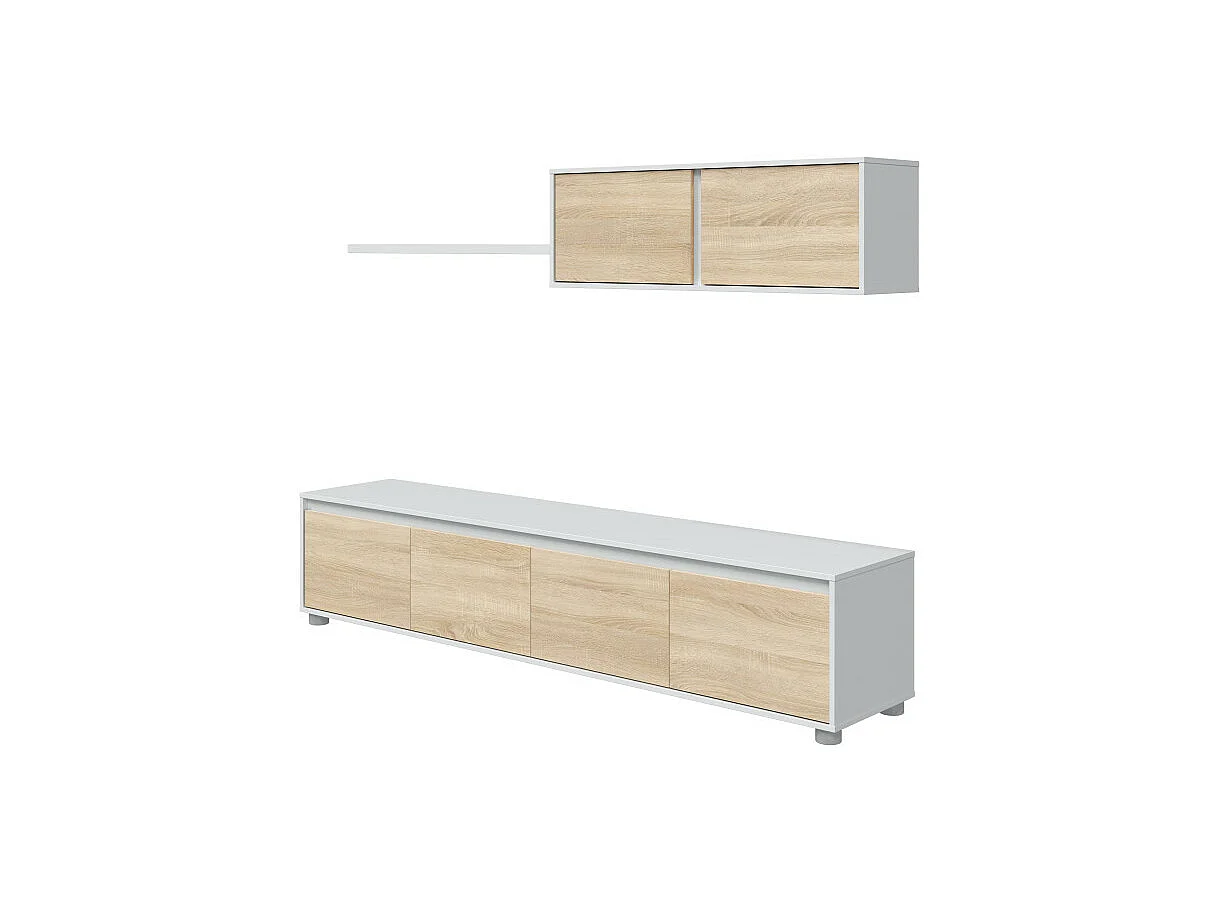 MUEBLE SALÓN 200X43X41 CM ROBLE CANADIAN/BLANCO ARTIK