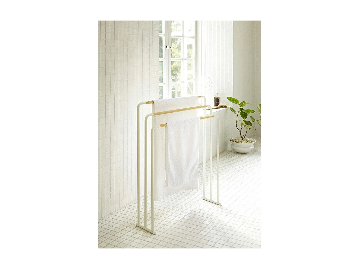 Porte serviettes en métal 3 barres