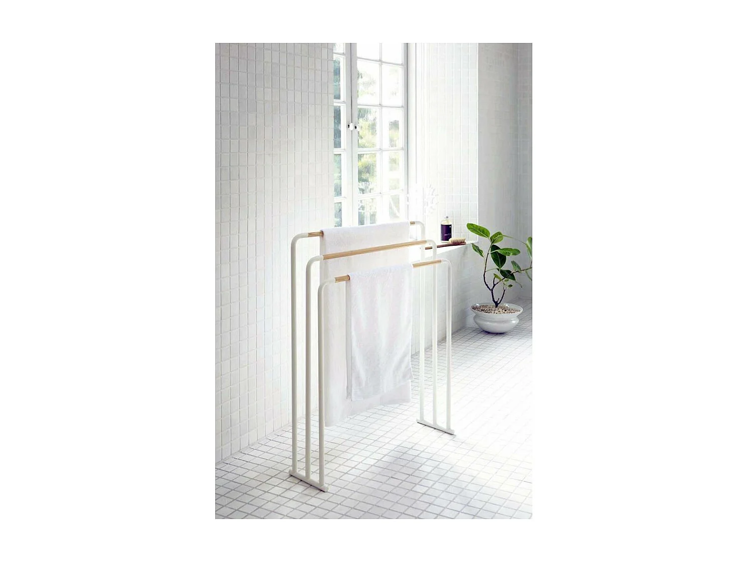 Porte serviettes en métal 3 barres