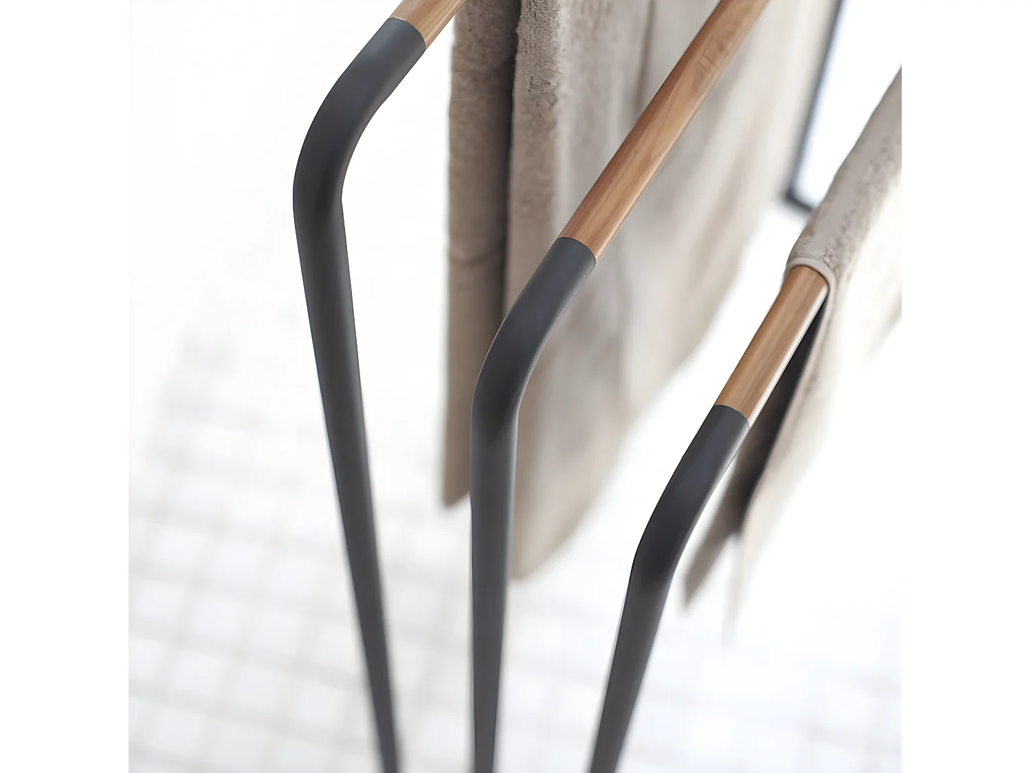 Porte serviettes en métal 3 barres