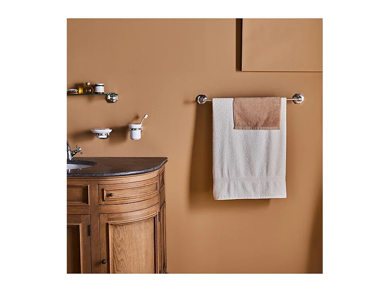 Porta asciugamani in ottone Octo