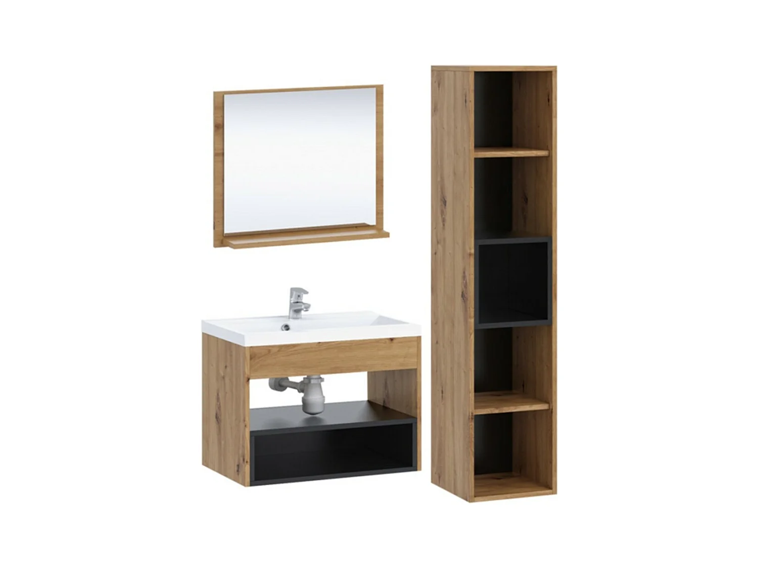 Ensemble de salle de bain avec 1 colonne Olie