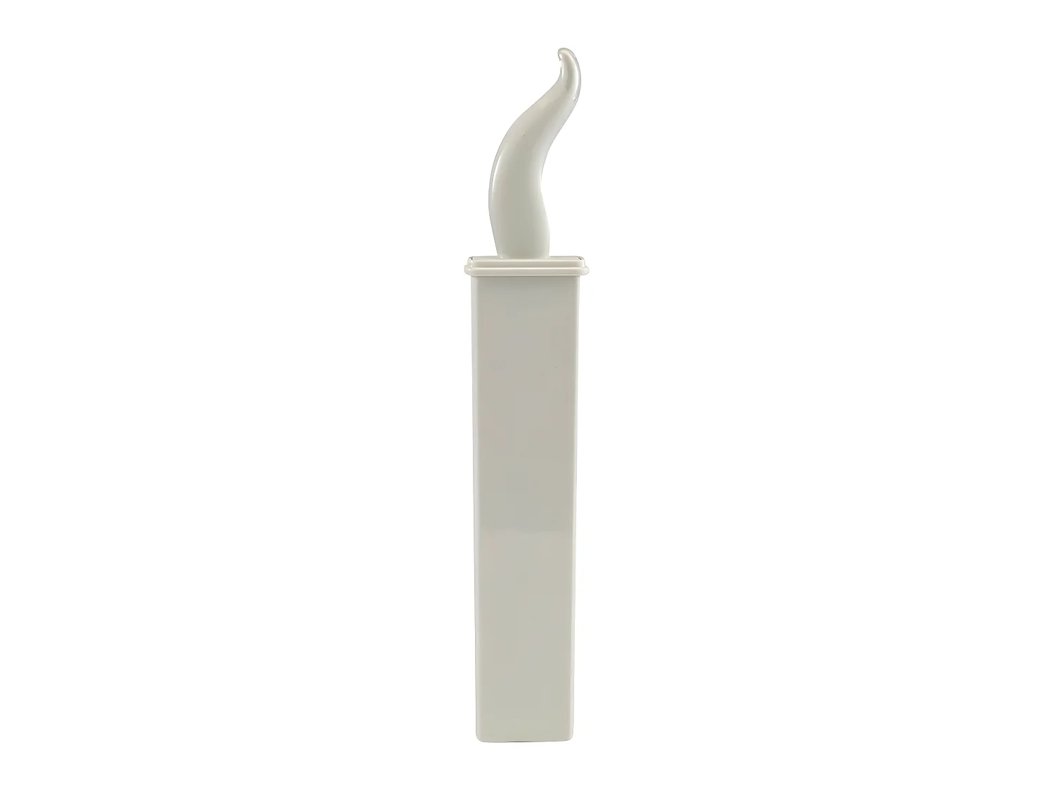 Brosse WC extra plate blanc plastique 41 x 7 x 3 cm