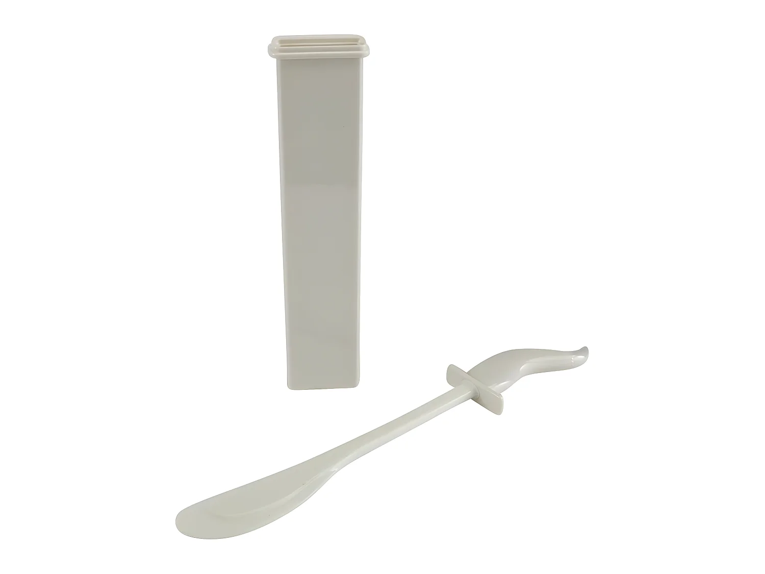 Extra flache WC-Bürste Weiß Kunststoff 41 x 7 x 3 cm
