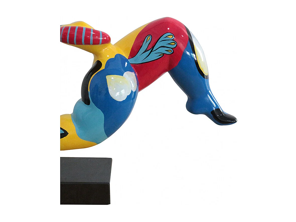 Statue femme avec motifs abstraits multicolores H41 cm - LADY DREAM