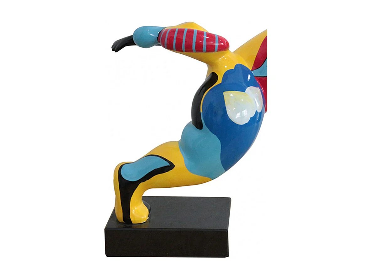 Statue femme avec motifs abstraits multicolores H41 cm - LADY DREAM