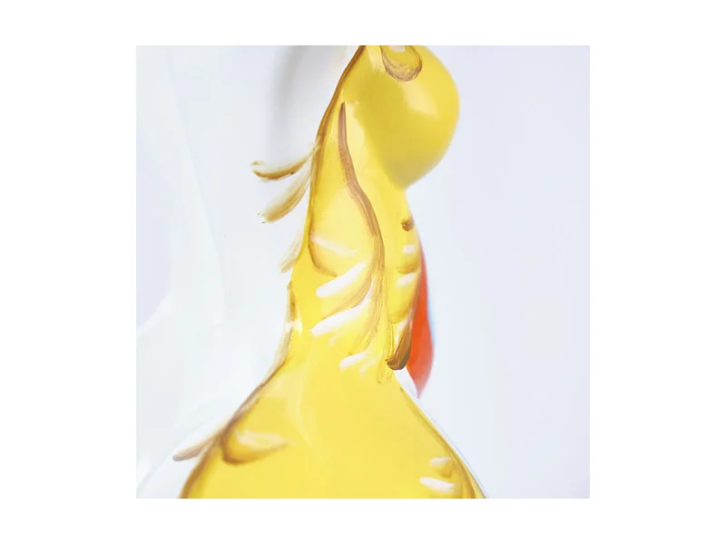 Statue femme bras levés avec peinture ornements H34 cm - LADY QUEEN