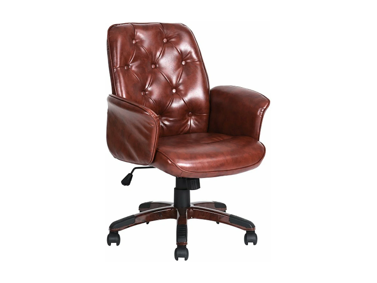 Fauteuil de bureau Chesterfield en simili cuir