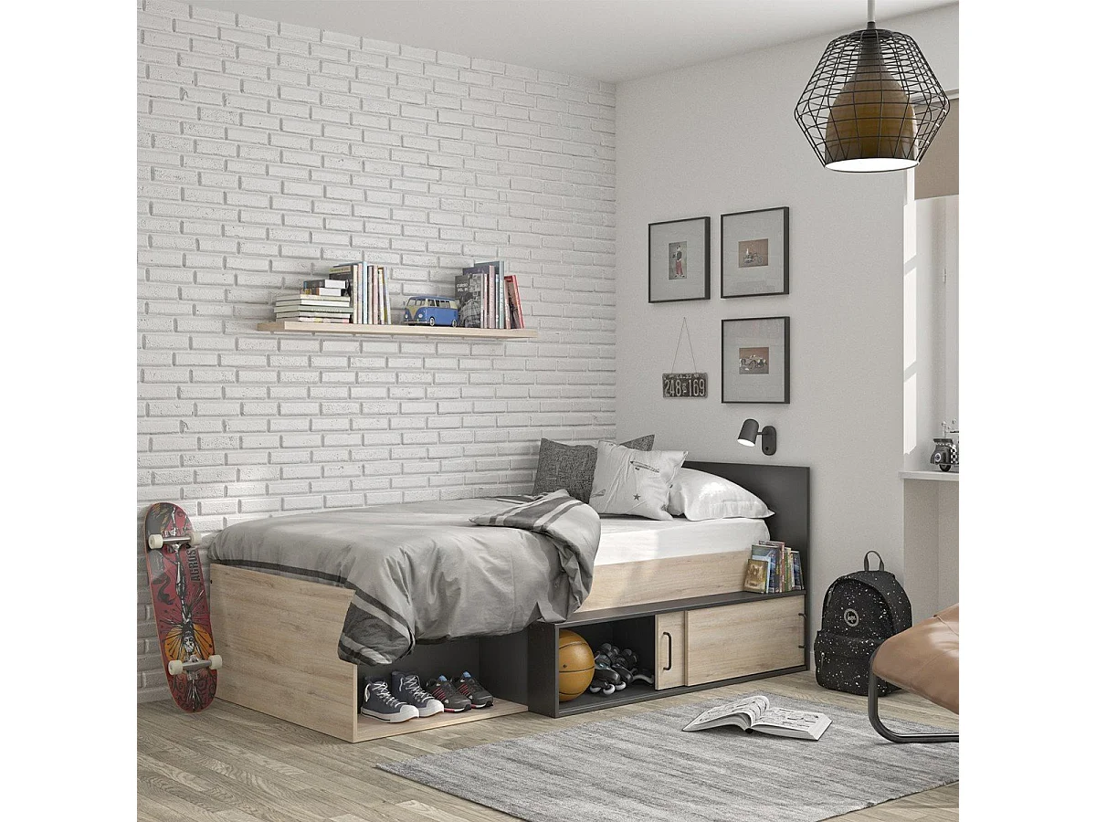 Kompaktes Bett Erquy 90x200 - Französische Herstellung