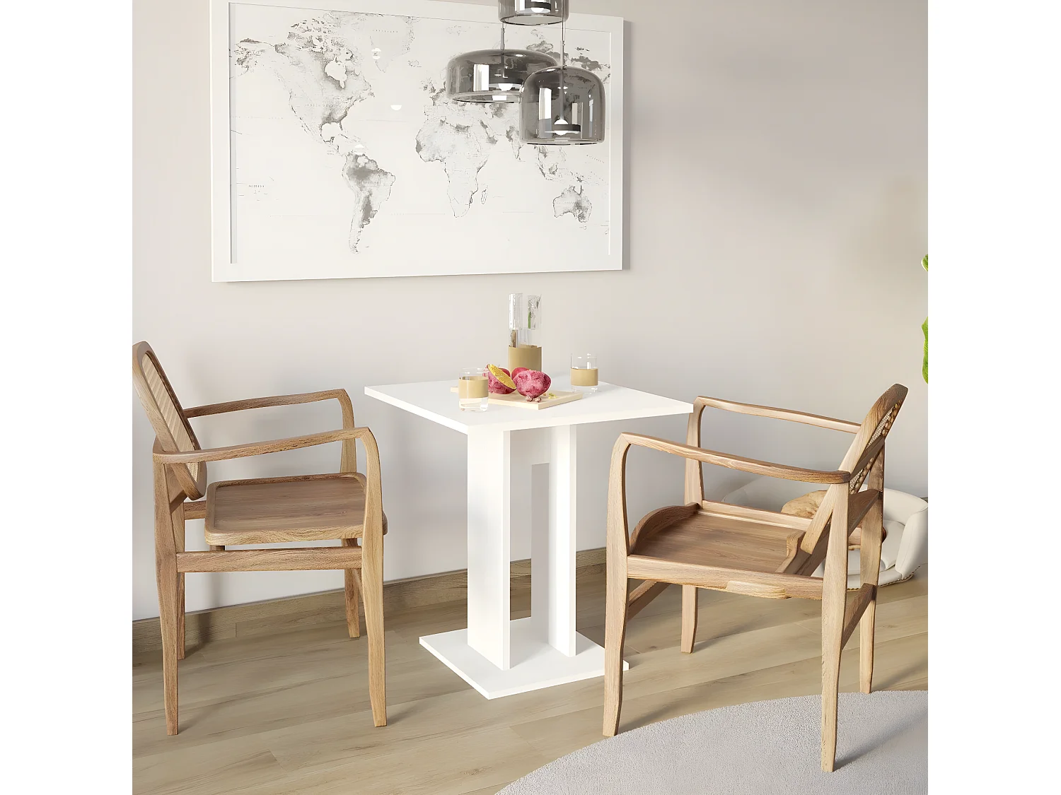 Table de Salle à Manger Carrée 70x70cm - Bandol