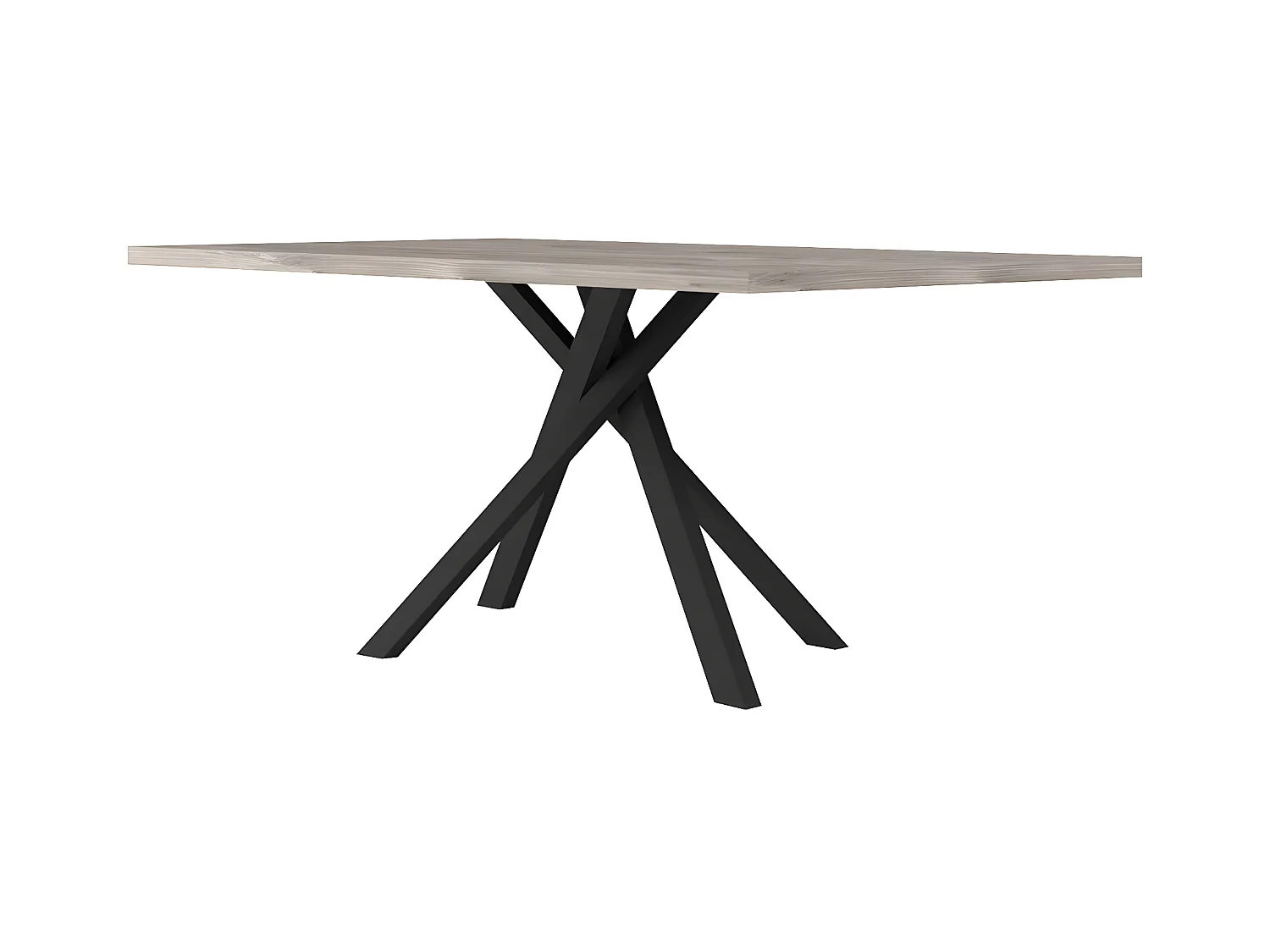 Table rectangulaire 8pers. pied central Snapp - Fabrication Française