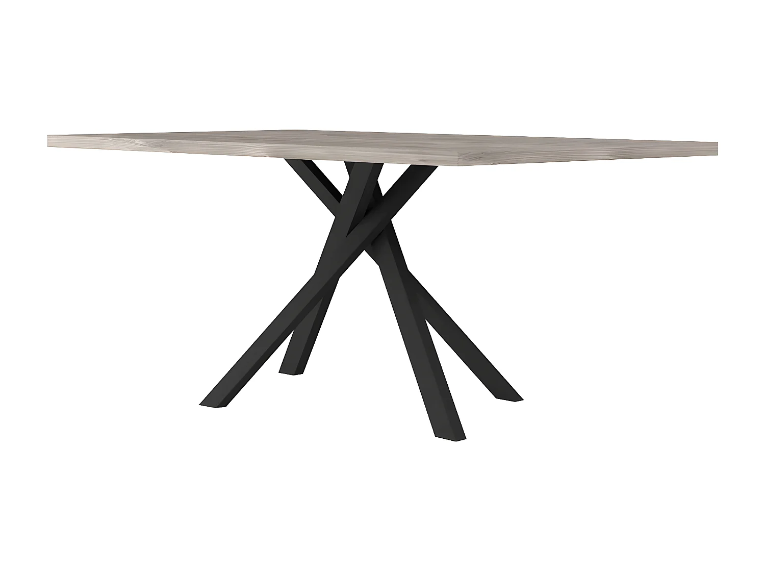 Table rectangulaire 8pers. pied central Snapp - Fabrication Française