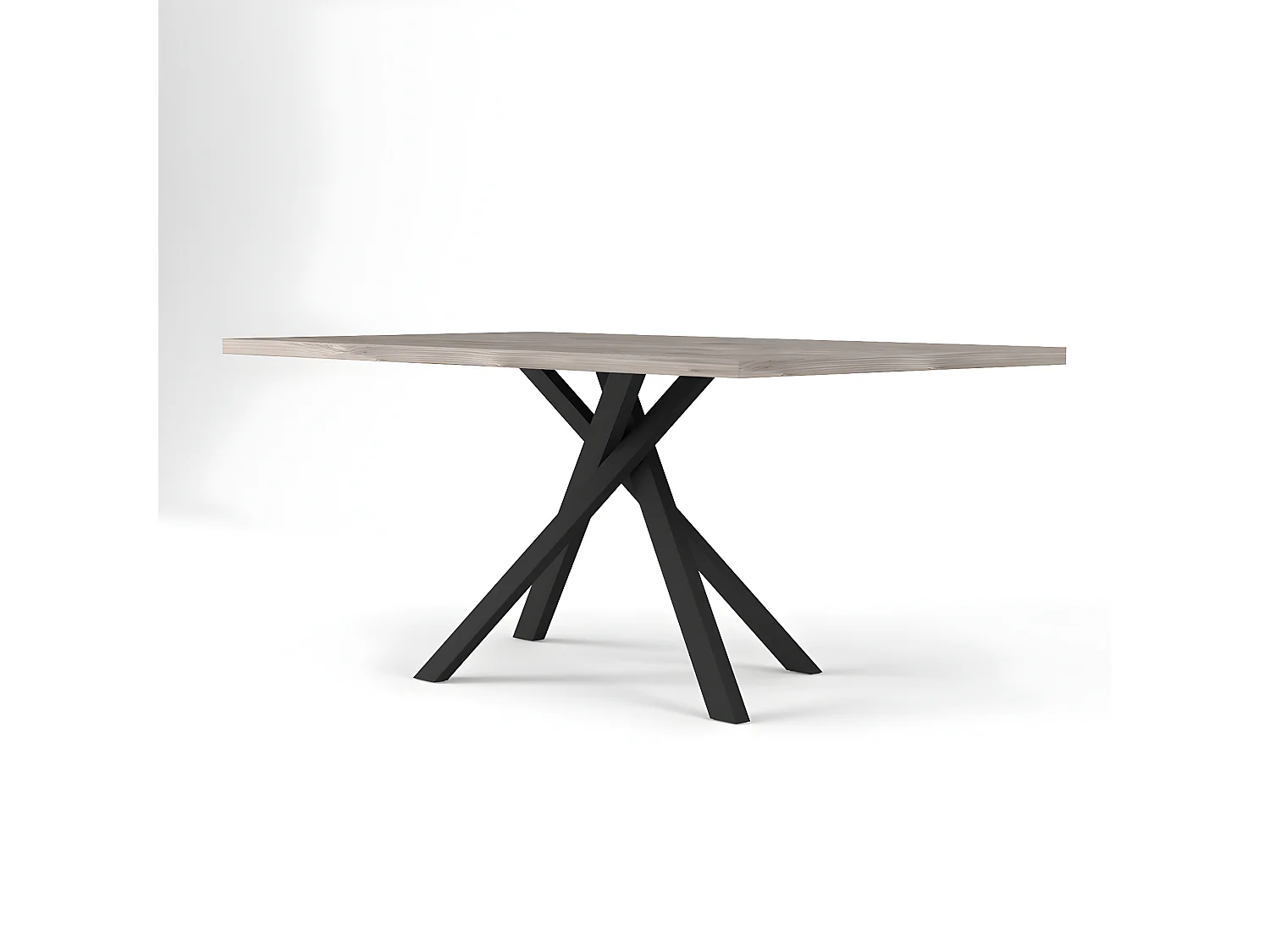 Table rectangulaire 8pers. pied central Snapp - Fabrication Française