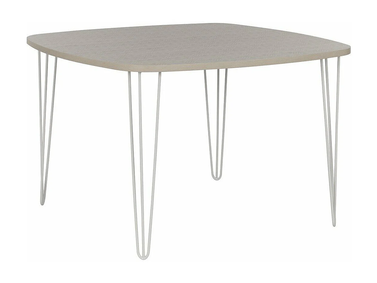 Vierkante eettafel met draadpoten Lemon - Franse productie