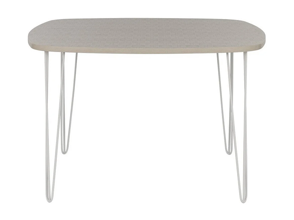 Vierkante eettafel met draadpoten Lemon - Franse productie