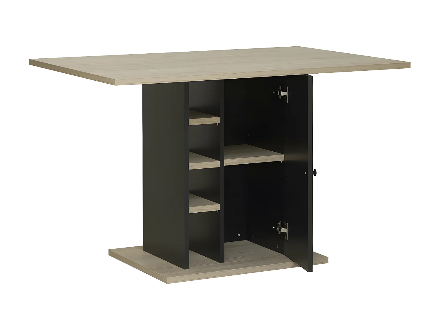 Table à manger rectangulaire avec rangement Oxford - Fabrication Française