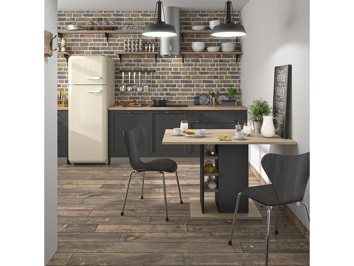 Mesa de jantar retangular com armazenamento Oxford - Fabricação Francesa