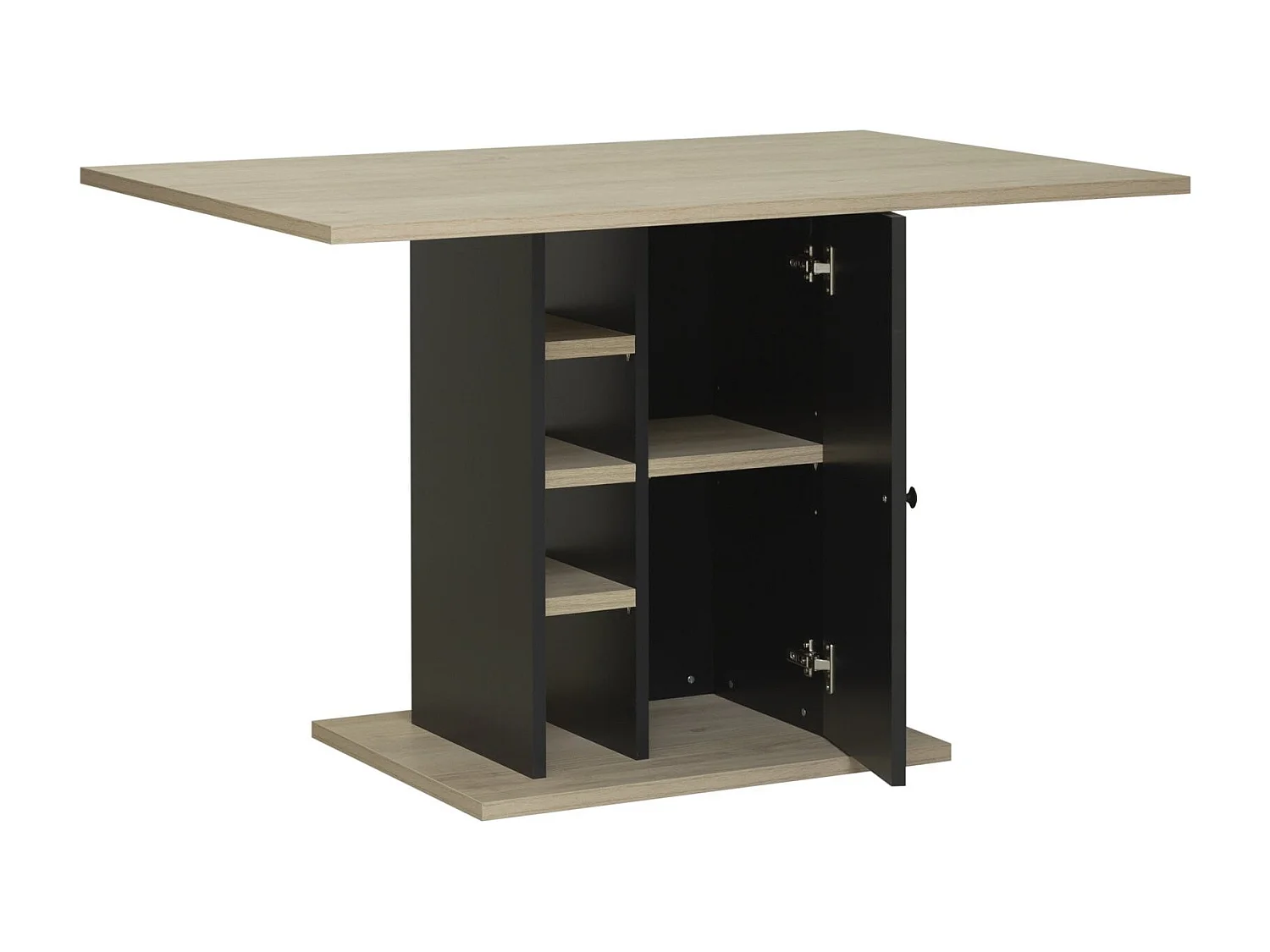 Mesa de jantar retangular com armazenamento Oxford - Fabricação Francesa