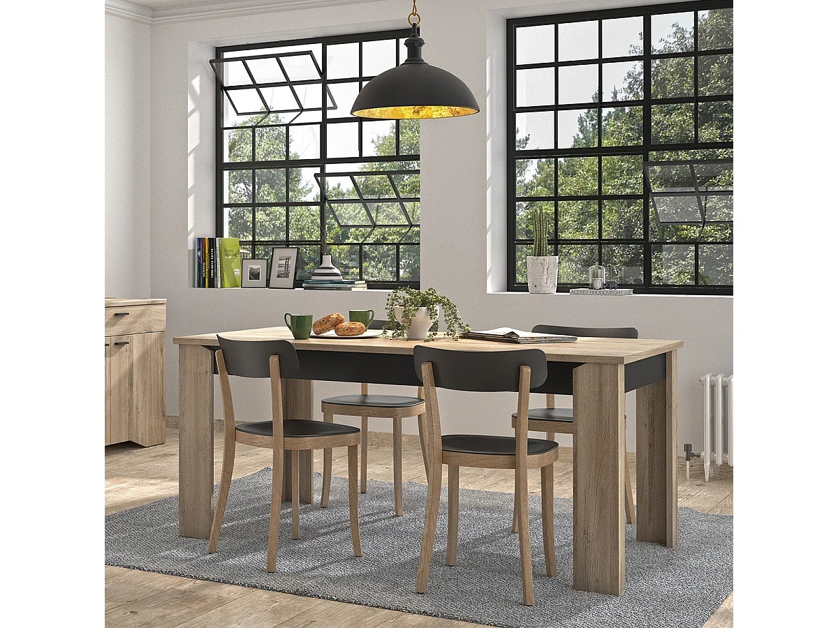 Table à manger rectangle YORI  L170 cm - Fabrication Française