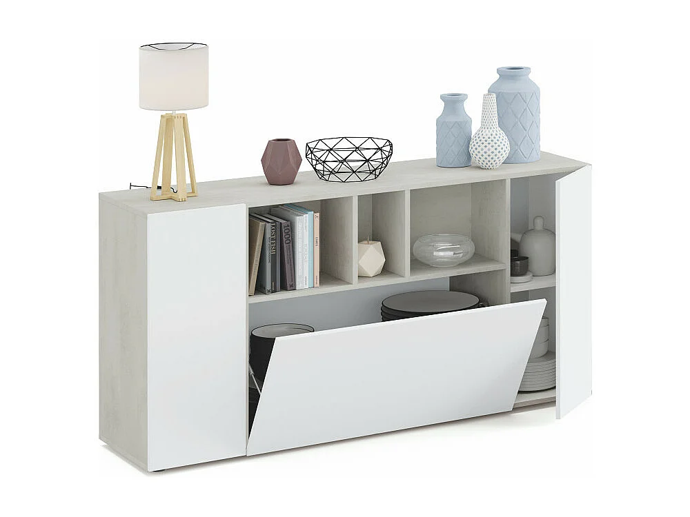 Buffet 3 Portes et 3 Niches L150cm - Fobuf