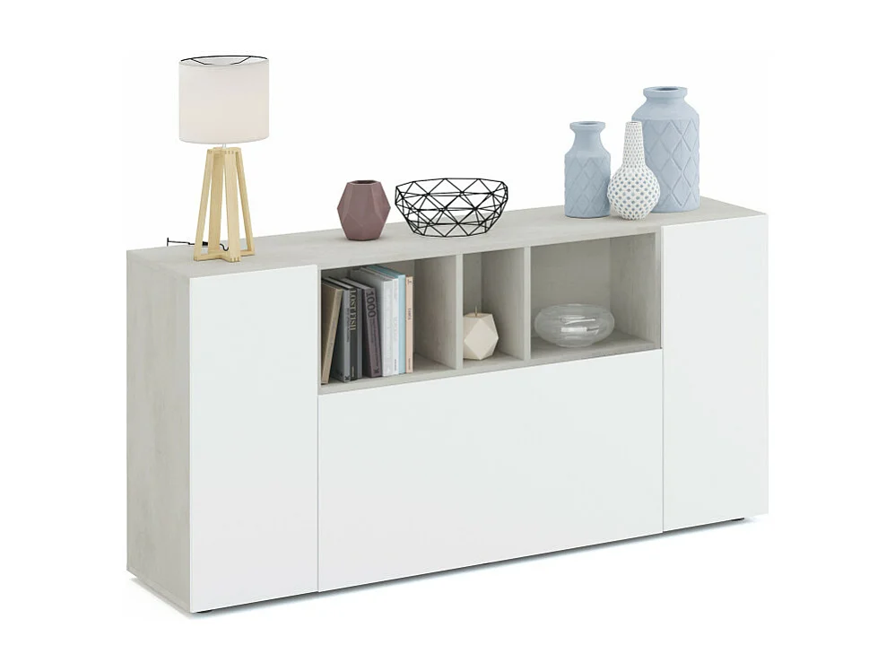 Buffet 3 Portes et 3 Niches L150cm - Fobuf