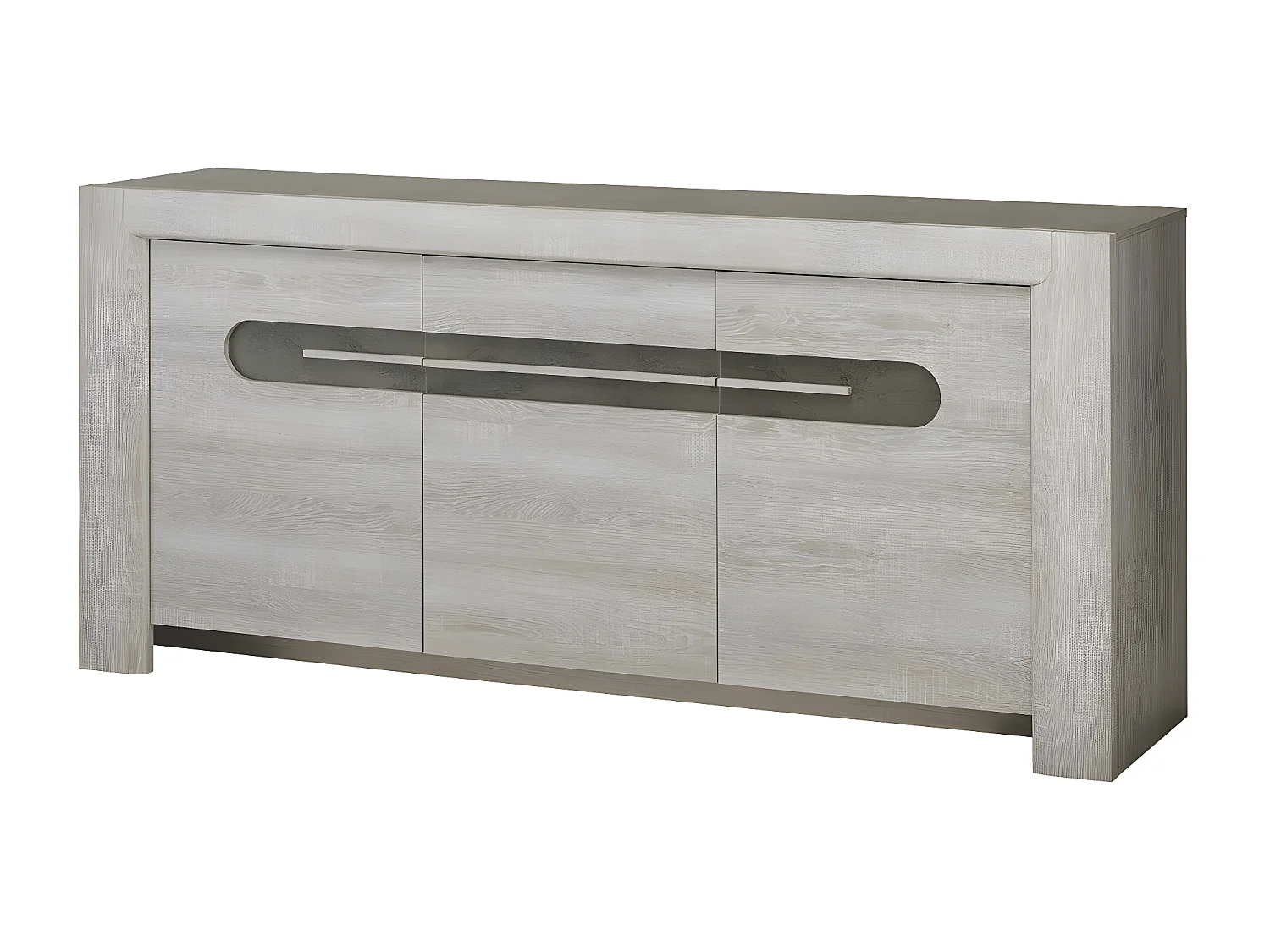 Buffet 3 portes couleur chêne L190cm- Fabrication Française