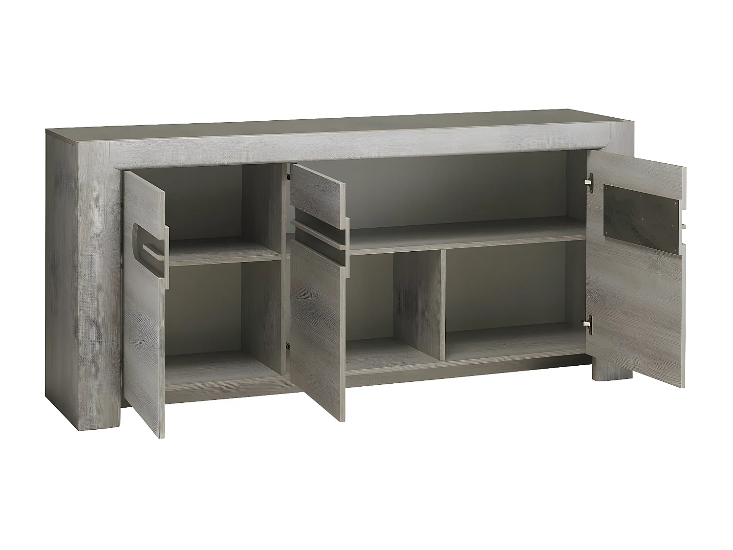 Buffet 3 portes couleur chêne L190cm- Fabrication Française