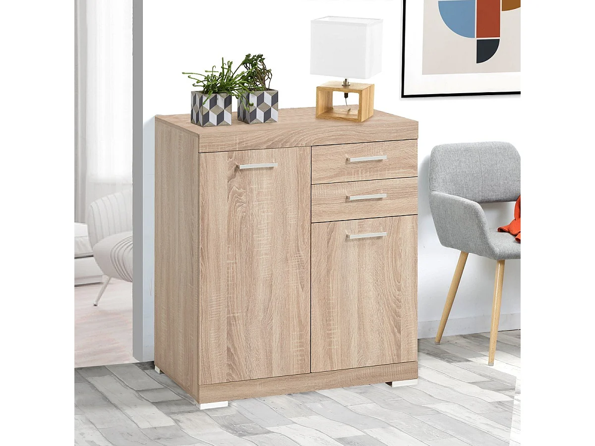 Buffet avec 2 Portes et 2 Tiroirs L80cm - Bristol