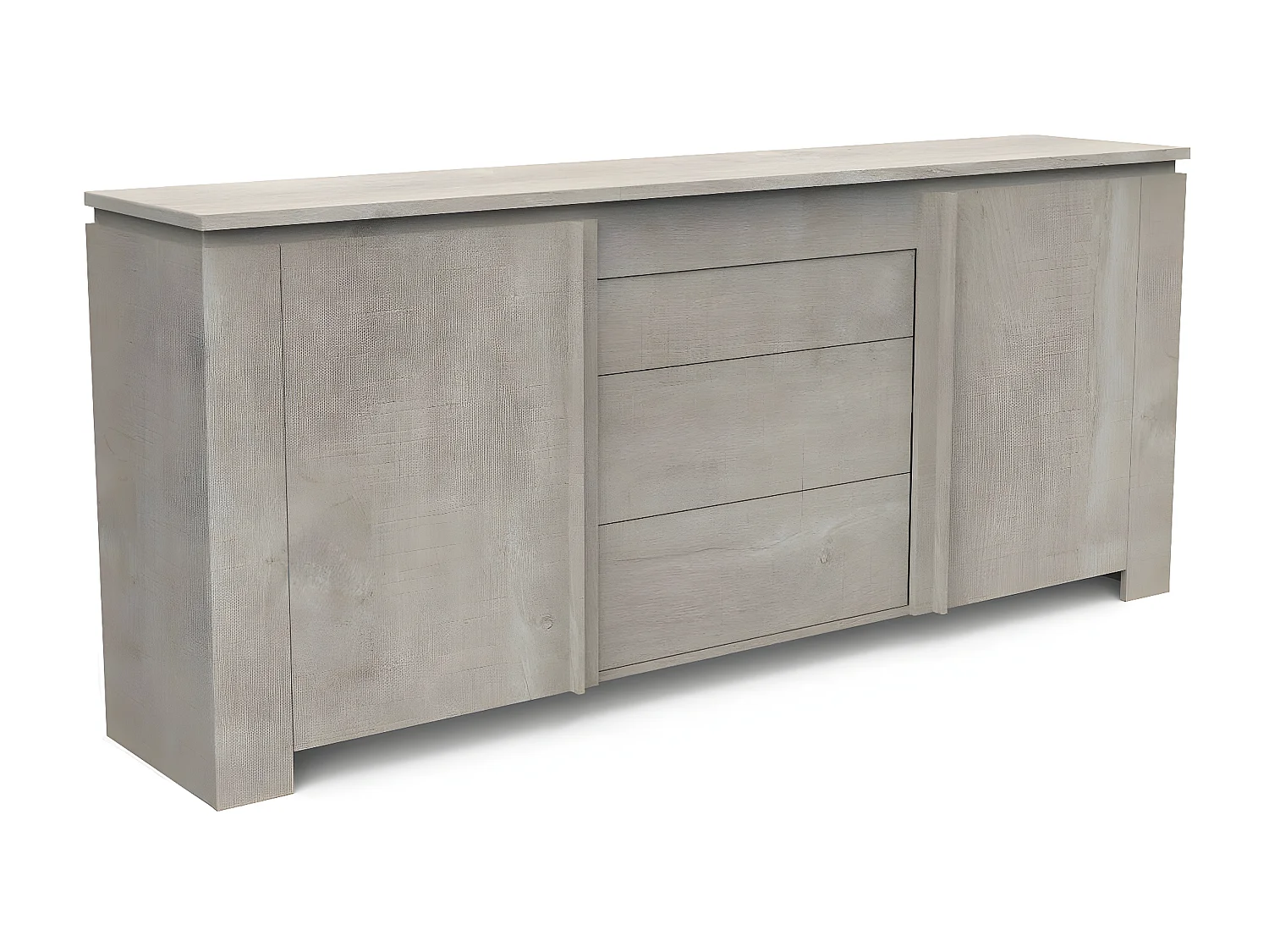 Buffet Bas 2 Portes 3 Tiroirs L204,7 cm - Ségur