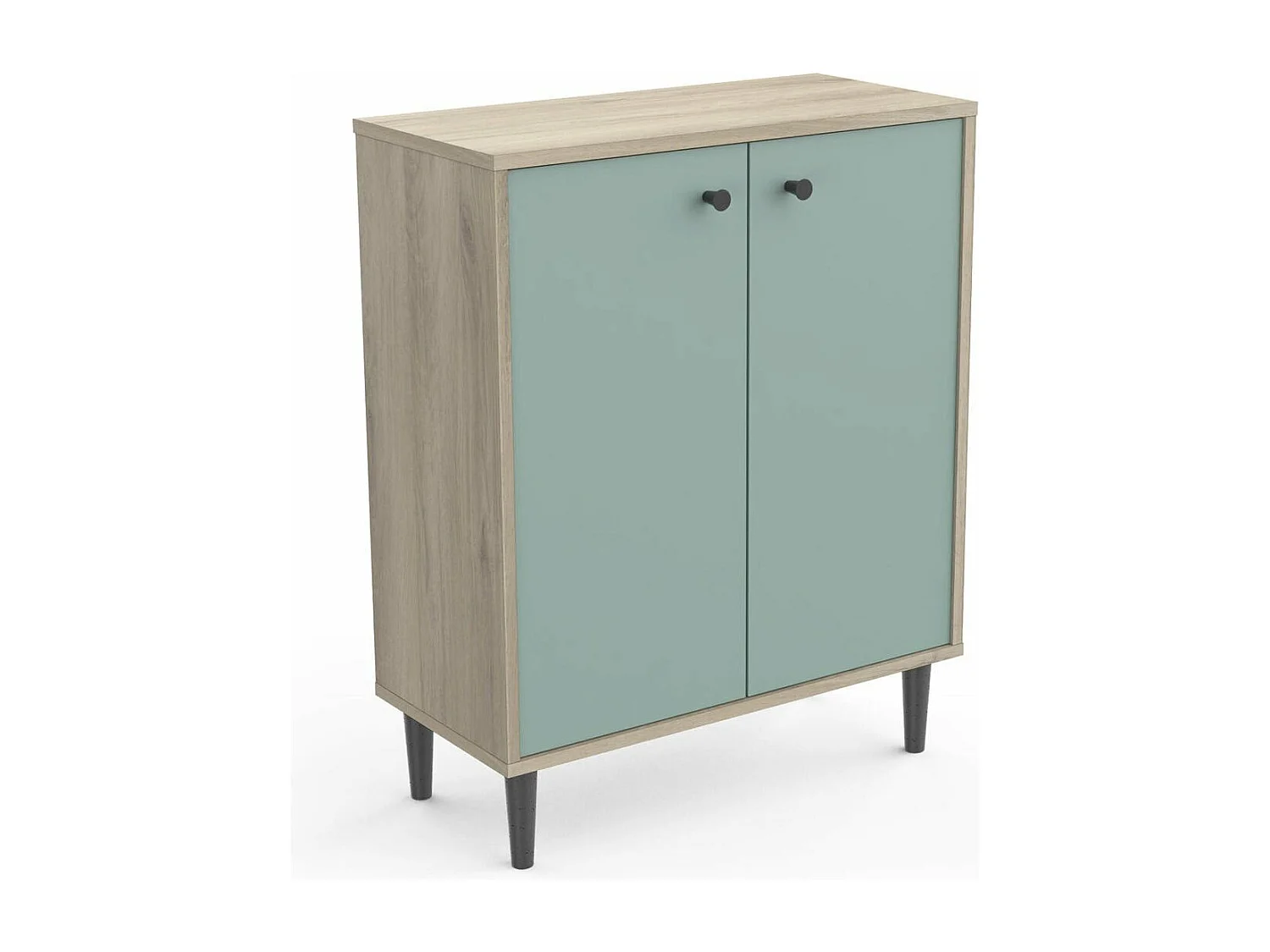 Petit Buffet 2 Portes Effet Bois L61cm - ARTY
