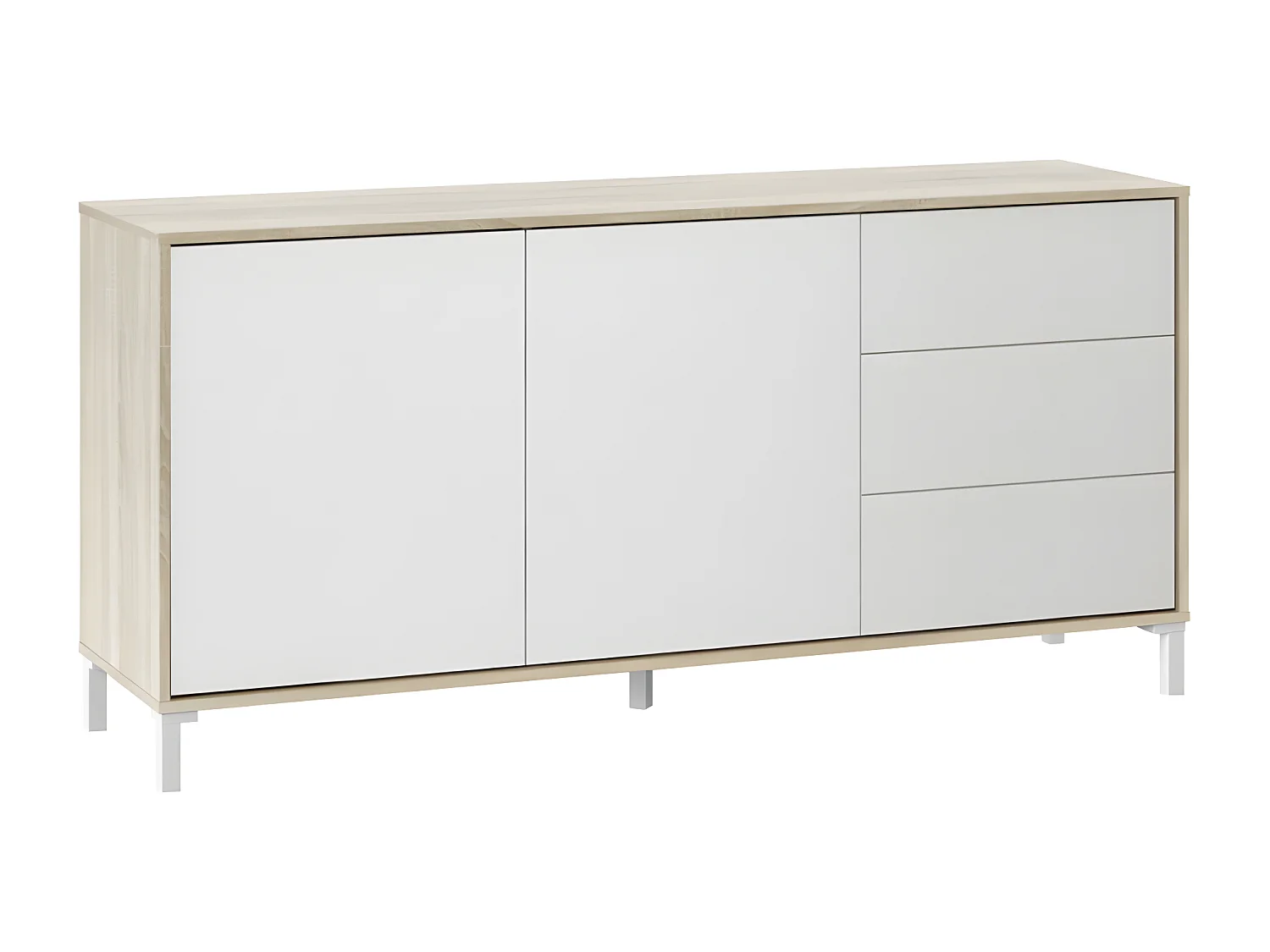 Sideboard mit 2 Türen und 3 Schubladen Brooklyn - L154cm
