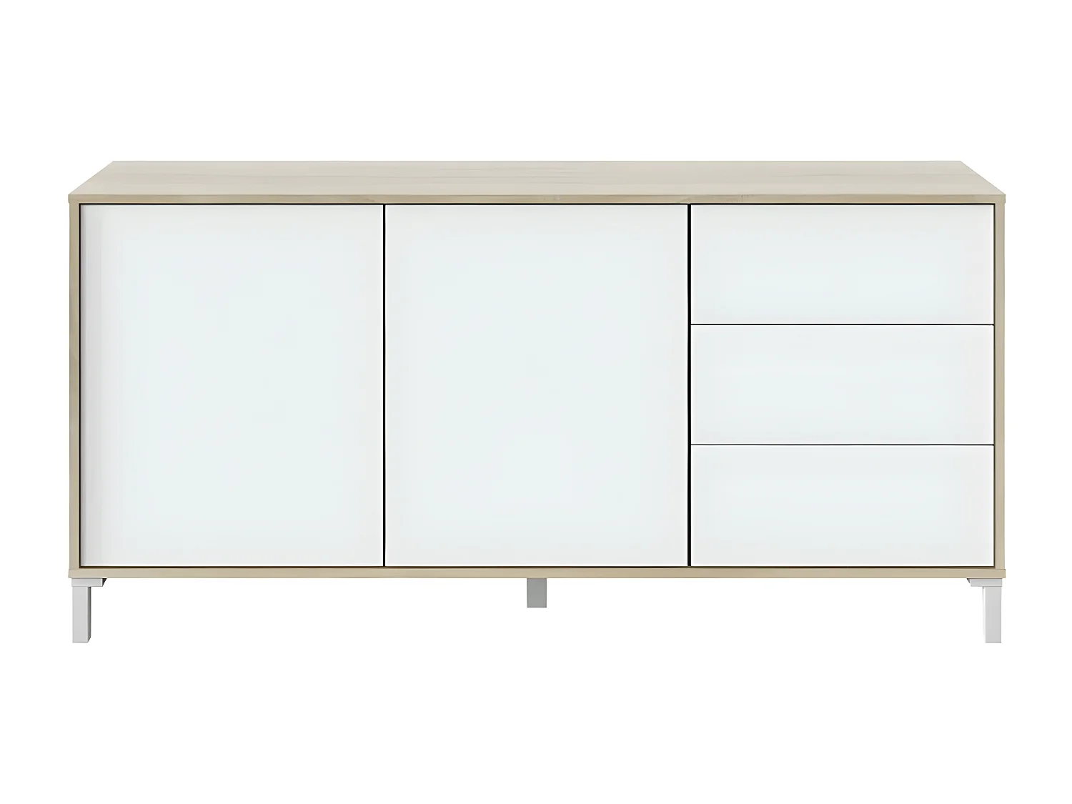 Sideboard mit 2 Türen und 3 Schubladen Brooklyn - L154cm