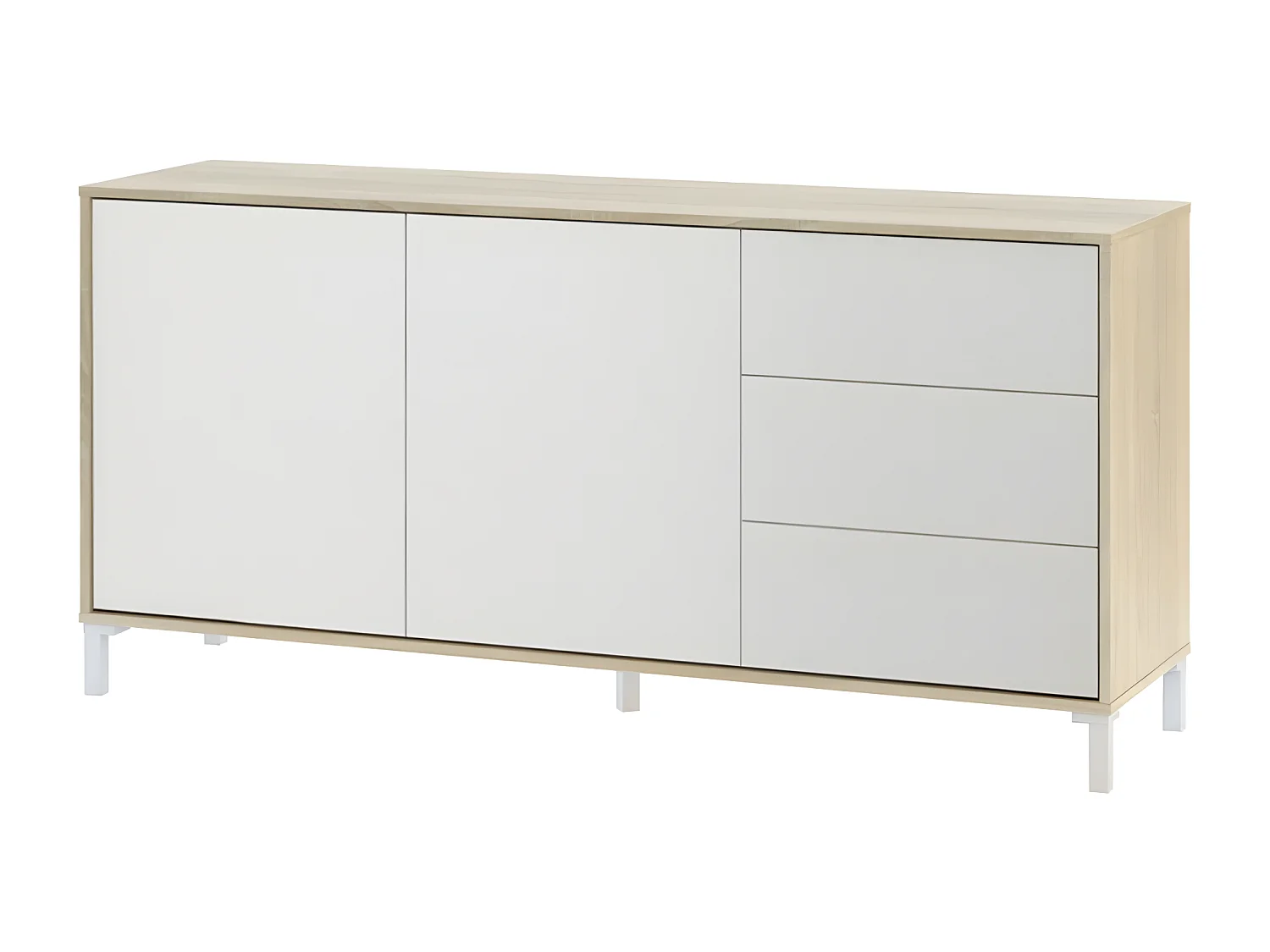 Sideboard mit 2 Türen und 3 Schubladen Brooklyn - L154cm