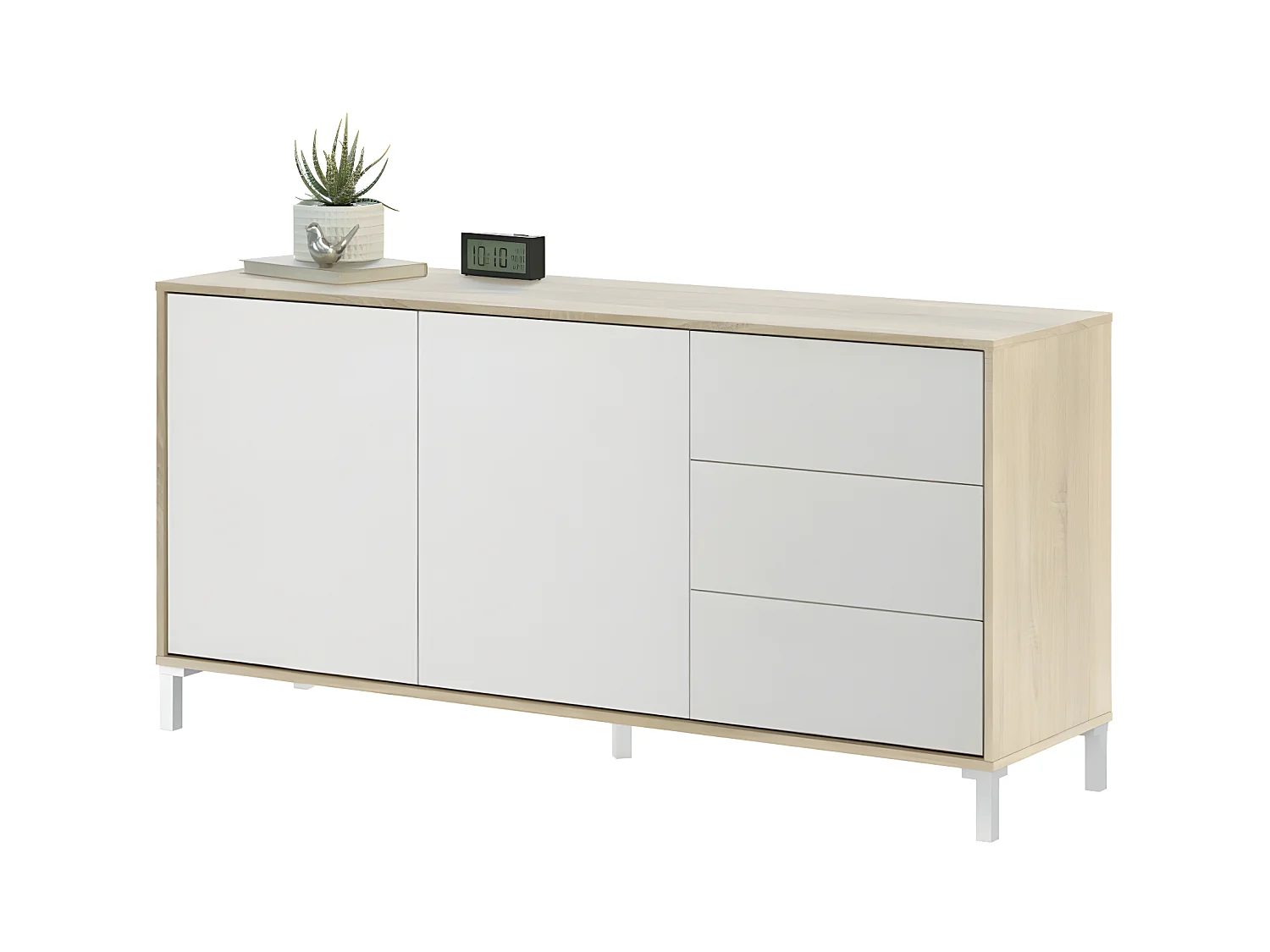 Buffet 2 portes et 3 tiroirs Brooklyn - L154cm