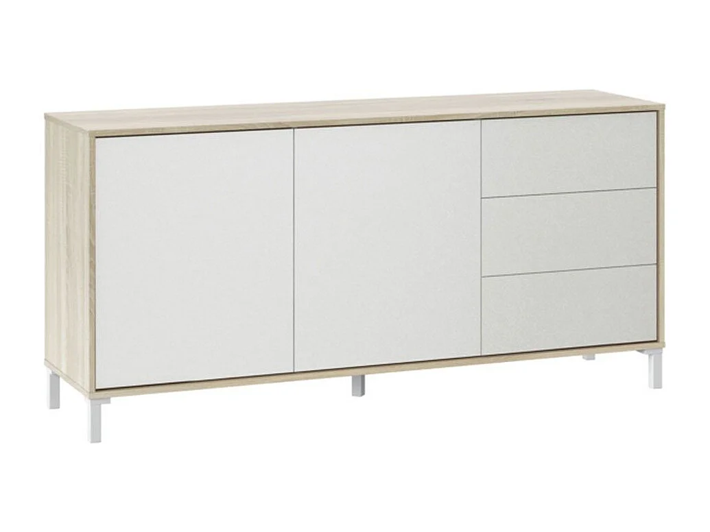 Credenza Brooklyn a 2 ante e 3 cassetti - L154cm