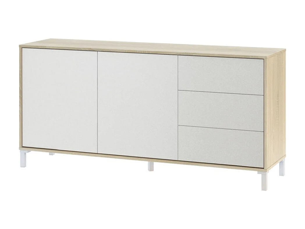 Credenza Brooklyn a 2 ante e 3 cassetti - L154cm