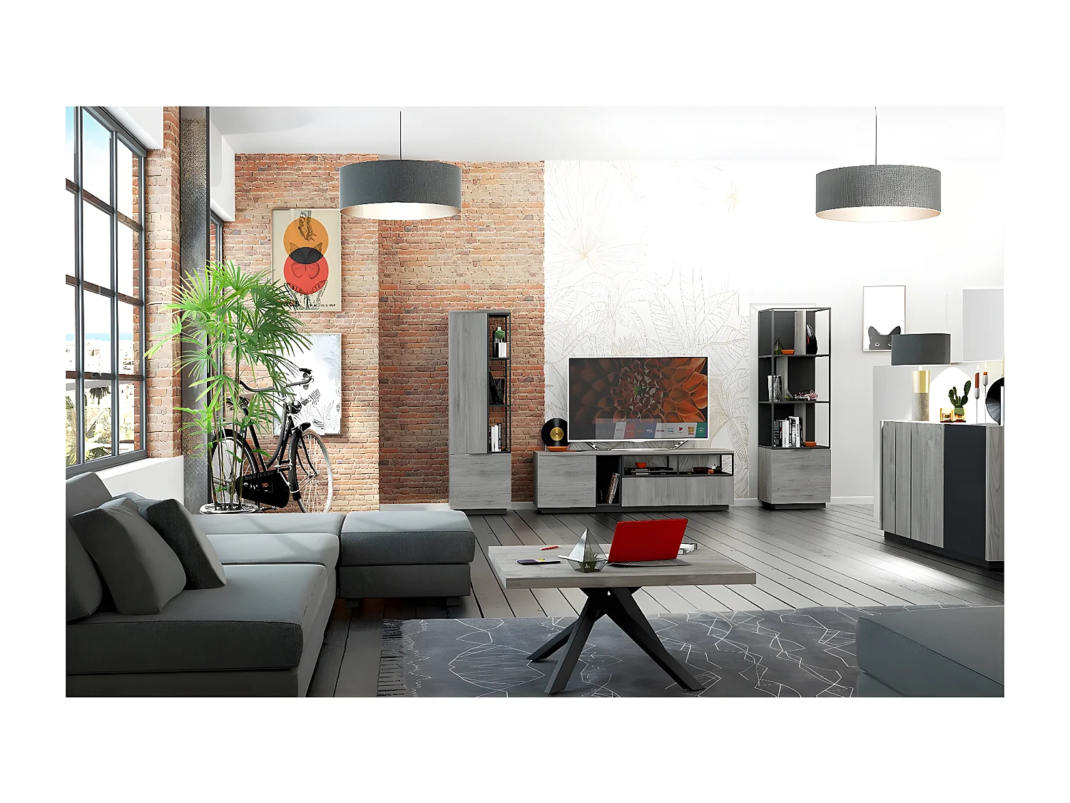 Buffet 3 portes Snapp L180cm - Fabrication Française