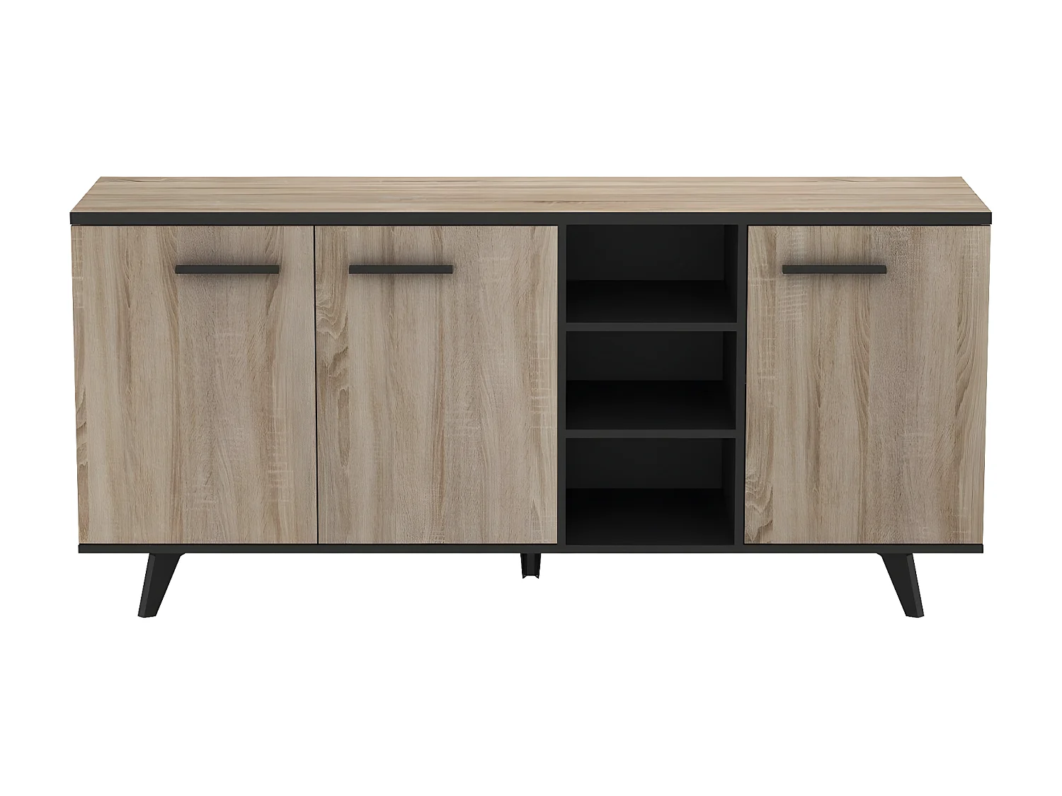 Sideboard mit 3 Türen und 3 Nischen L160,7 cm - Wayne