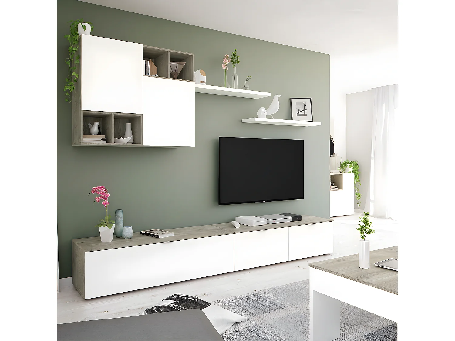 Buffet con 3 porte e 3 scomparti - L150 cm - Tamiko