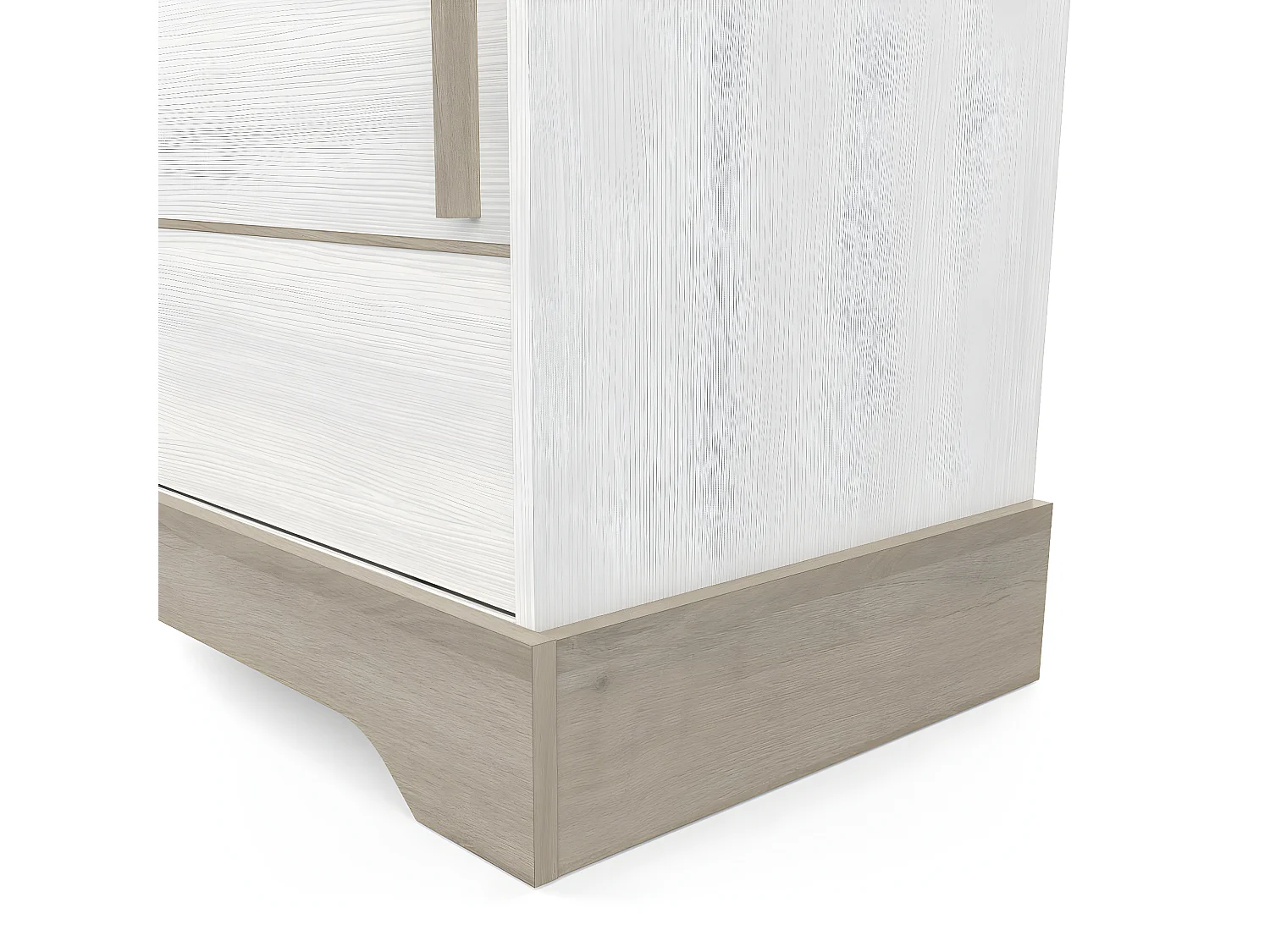 Buffet 2 Portes Coulissantes 3 Tiroirs L200 cm - Cottage