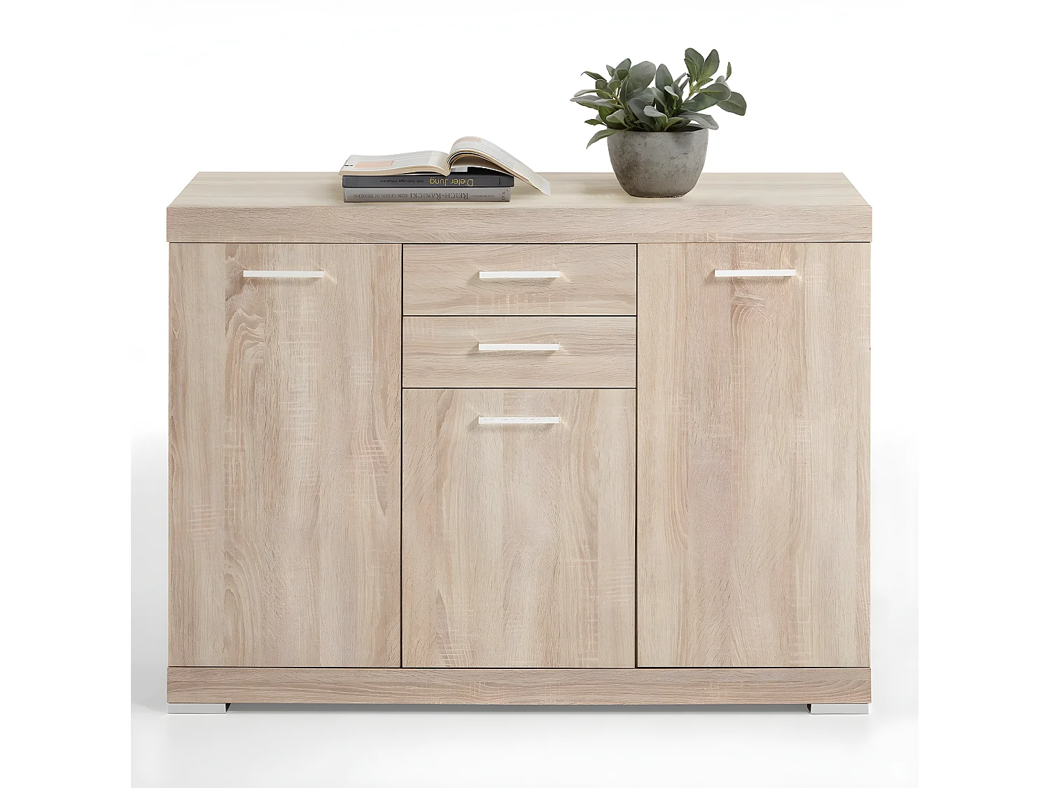 Buffet avec 3 Portes et 2 Tiroirs L120cm - Bristol