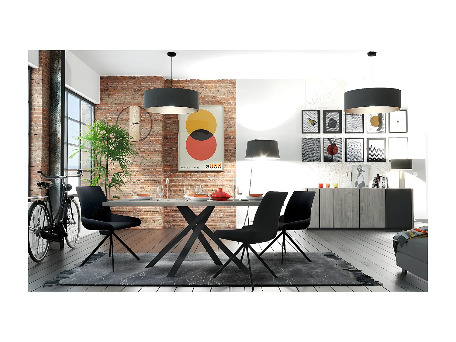 Buffet 4 portes Snapp - Fabrication Française