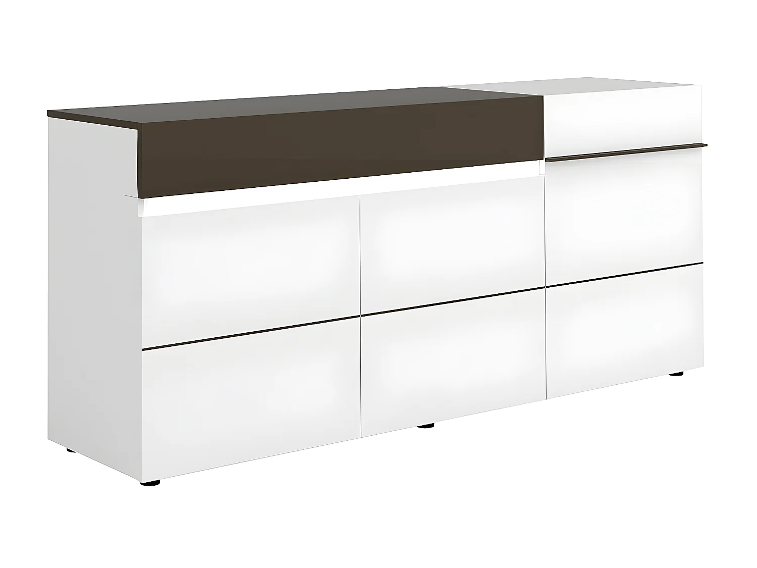 Buffet 3 portes 1 tiroir Karat L200cm- Fabrication Française